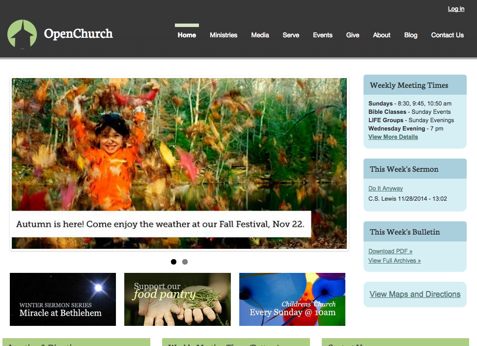 OpenChurch Homepage